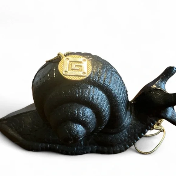 Vintage 1982 Givenchy Two Tone Logo Pendant & Chain 16”